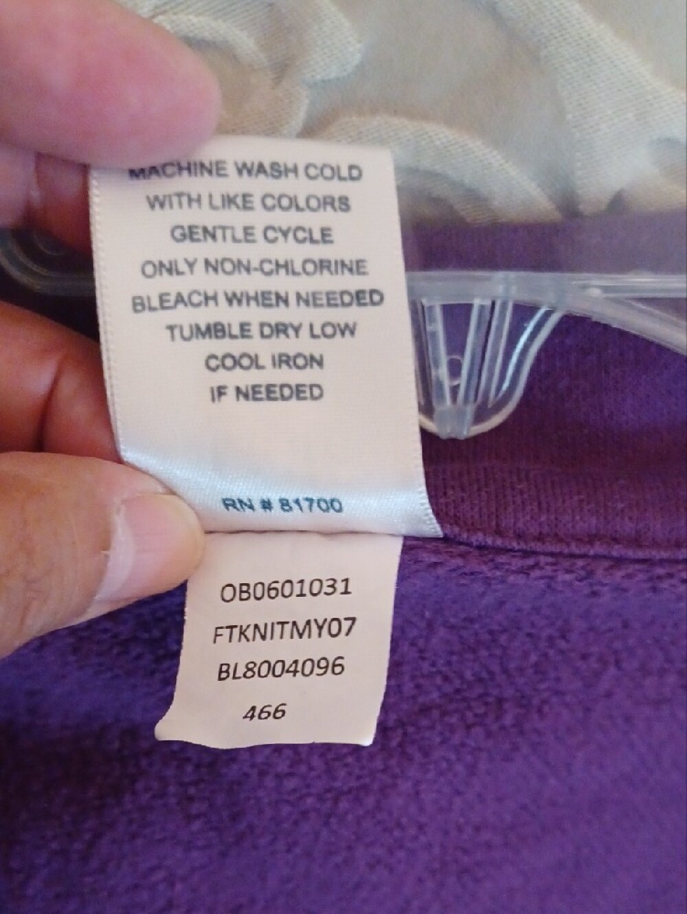Blair Purple Lightweight Zip Front Fleece Jacket And Matching Mock Neck Top - Picture 7 of 13